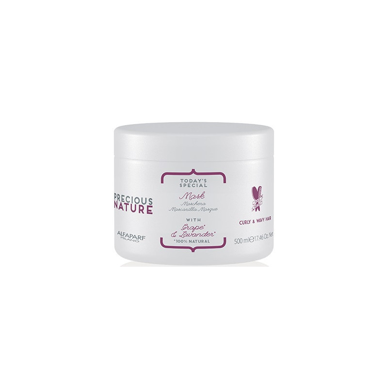 PRECIOUS NATURE FOR CURLY &amp, WAVY HAIR LIGHTWEIGHT NOURISHING MASK Maska cirtainiem un viļņainiem matiem ar vīnogu serumu un 