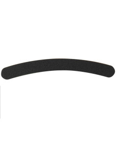 Nail file, curved, black, 1pc.
