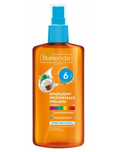 BIKINI Sunscreen SPF6, two-phase coconut 150ml