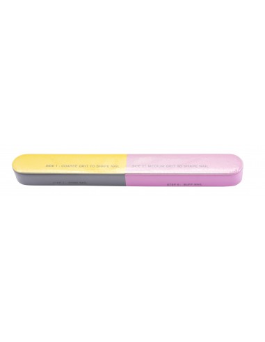 Nail file for nail polish, double-sided, pink / blue 1pc.