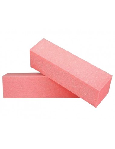 Block for processing nail plate, pink / orange, 1pc.