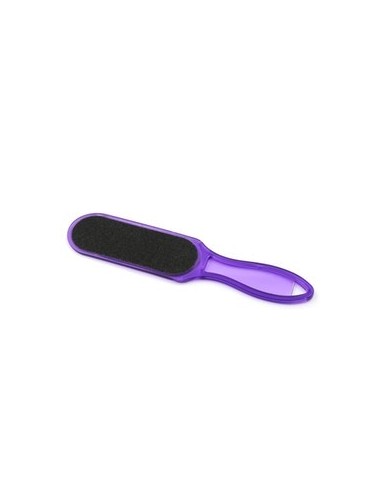 Pedicure file, oval, with handle, plastic, transparent, 1pc.