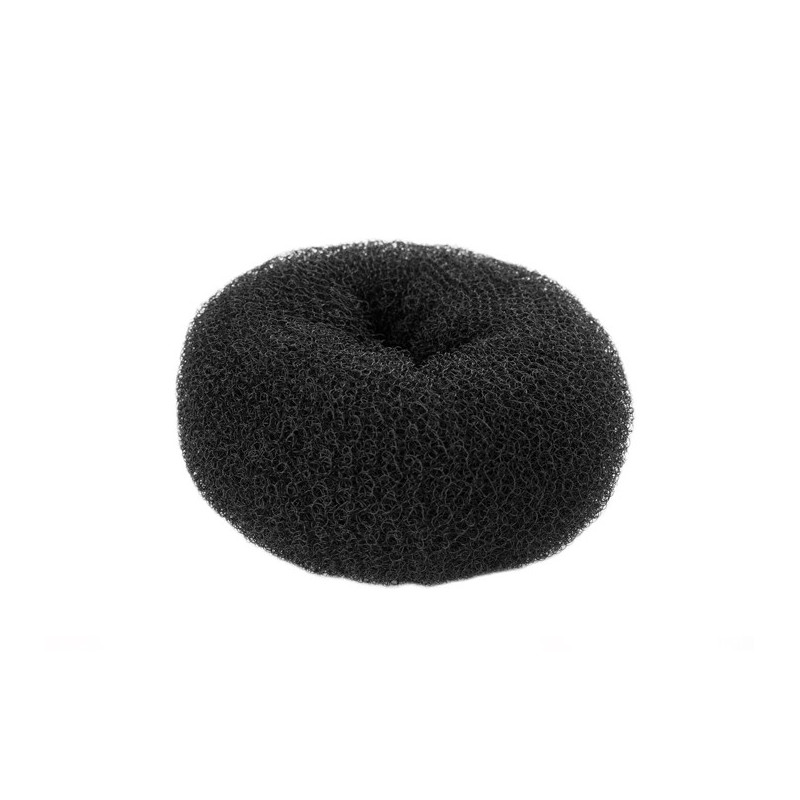 Hårknut, rund, 4,5 cm, svart