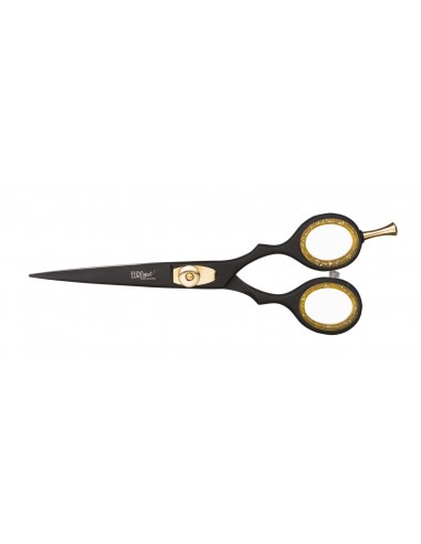 Frisörsax 5,5" SVART MATT, rakblad