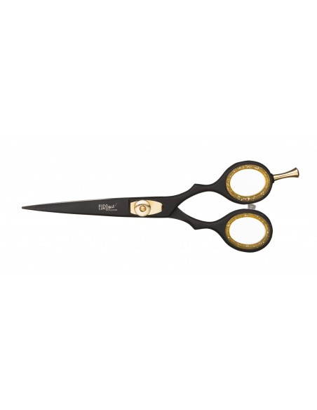 Frisörsax 5,5" SVART MATT, rakblad