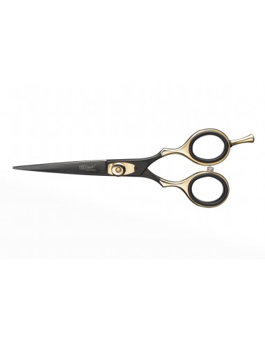 Frisörsax BLACK&GOLDEN 5,5", rakblad