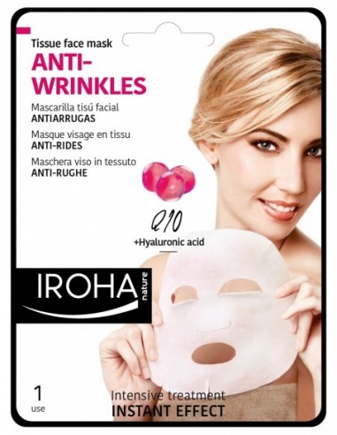 IROHA TISSUE MASK | Face Mask | Strengthening | Q10 + collagen (disposable) 23ml