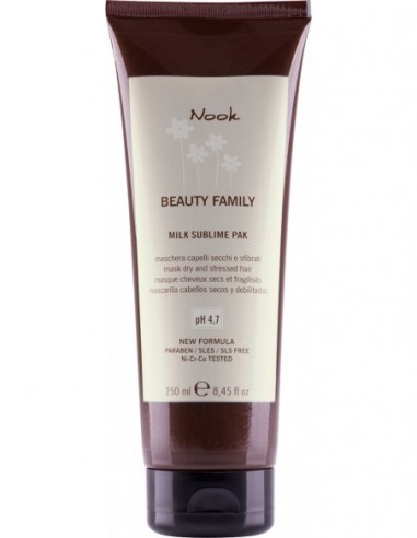 NOOK ECOBeauty Mask for hair shine, deeply moisturizing MILK 250ml