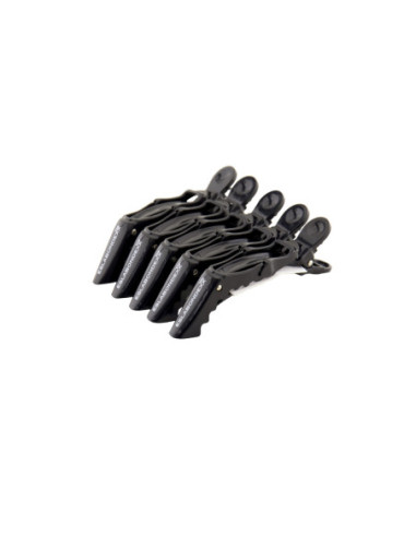 Clips for splitting and stabbing hair, plastic, with teeth, 14cm, 5pcs. / pack.