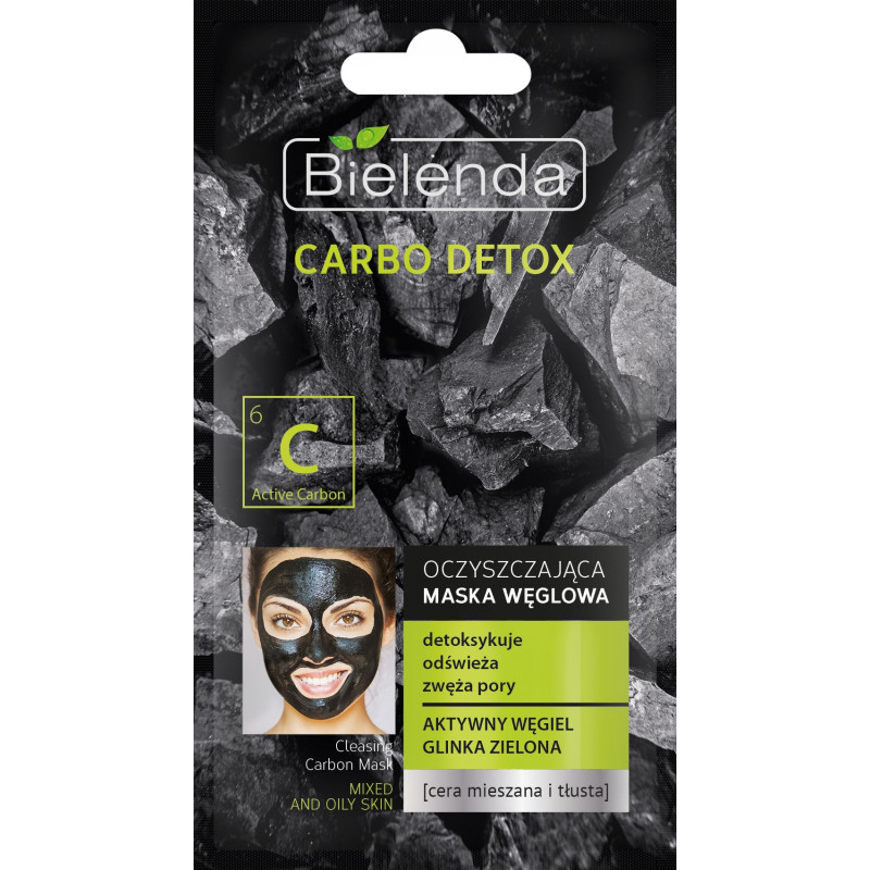 CARBO DETOX Face mask, cleansing, detox, mixed skin 8g