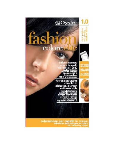 FASHION ELITE hair color 1.0, intense black 50ml+50ml+15ml