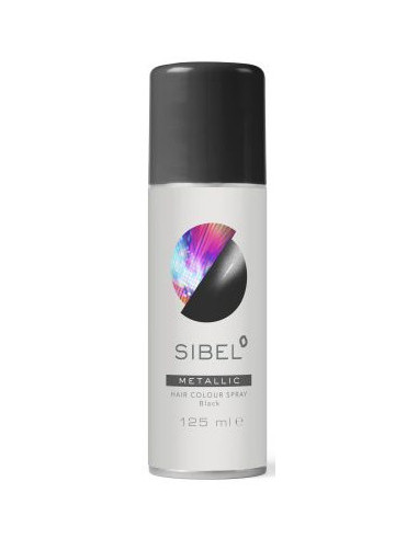 Hårfärgsspray, metallicsvart, 125 ml