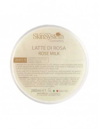 SkinSystem Milk with a rose for the body, deeply moisturizing 200ml