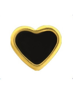 Örhängen Hjärtan svarta, par