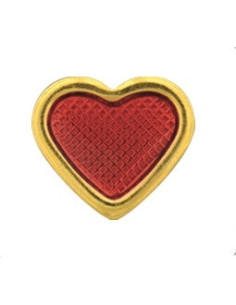 Örhängen hjärtan rubinröda,...