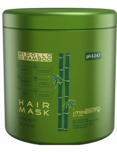 Organic Midollo Di Bamboo Hair Mask Paraben Free, 1000ml