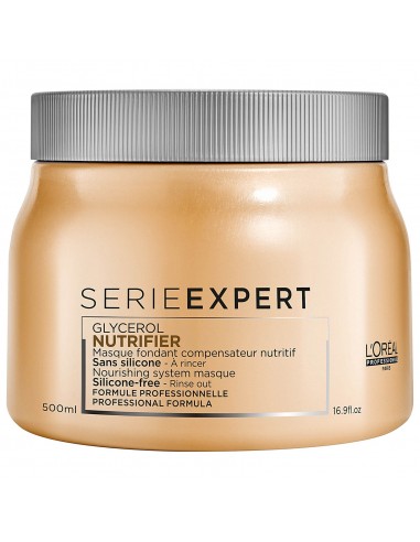 Barojoša, gaisīga krēmveida maska sausiem un novājinātiem matiem L'Oreal Professionnel Serie Expert Nutrifier 500ml