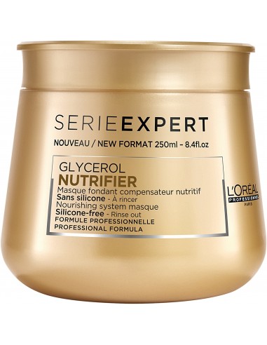 Barojoša, gaisīga krēmveida maska sausiem un novājinātiem matiem L'Oreal Professionnel Serie Expert Nutrifier 250ml