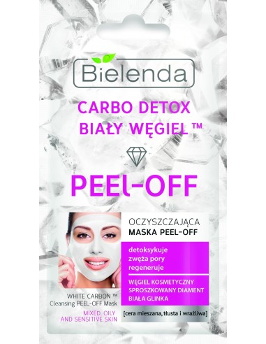 CARBO DETOX Face Mask, Peel-off, Cleansing 2x5g