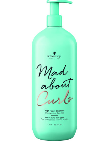 Mad About Curls izteikti putojošs attīrīšanas līdzeklis sprogainiem matiem 1000ml