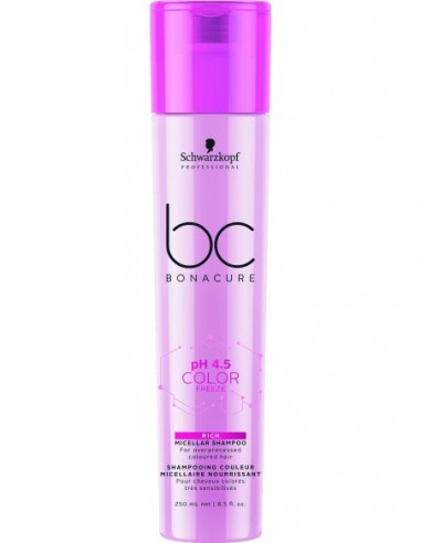 BC Bonacure pH 4.5 Color Freeze bagātinošs micelārais šampūns krāsotiem matiem 250ml