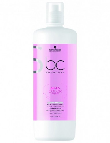 BC Bonacure pH 4.5 Color Freeze sudraba micelārais šampūns krāsotiem matiem 1000ml