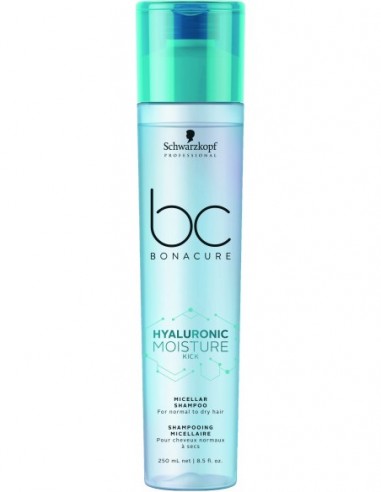 BC Bonacure Hyaluronic Moisture Kick micelārais šampūns matu mitrināšanai 250ml