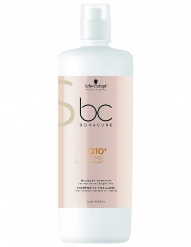 BC Bonacure Q10+ Time Restore micelārais šampūns nobriedušiem matiem 1000ml