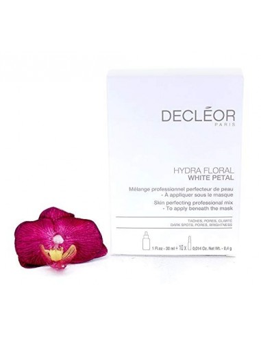 Decleor Hydra Floral White Petal Profesionāls maisījums ādas uzlabošanai  - uzklāšanai zem maskas 30ml + 10 ampules