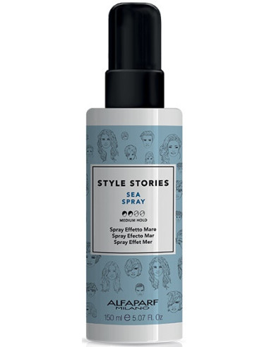 STYLE STORY SEA SPRAY (Sea effect) Vidējas fiksācijas izsmidzināmais jūras sāls-sprejs (pludmales efekts) 150ml