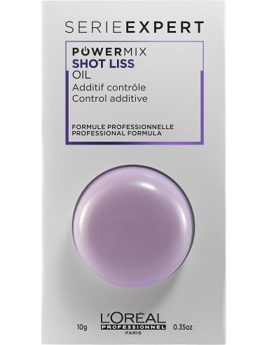 Apjomu kontrolējošs papildlīdzeklis POWERMIX SHOT LISS ar vakara prīmulu eļļu*.  L'Oreal Professionnel  Serie Expert PowerMix 10