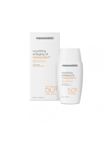 mesoprotech Barojoša pretnovecošanās gēlveida eļļa SPF50, 50ml