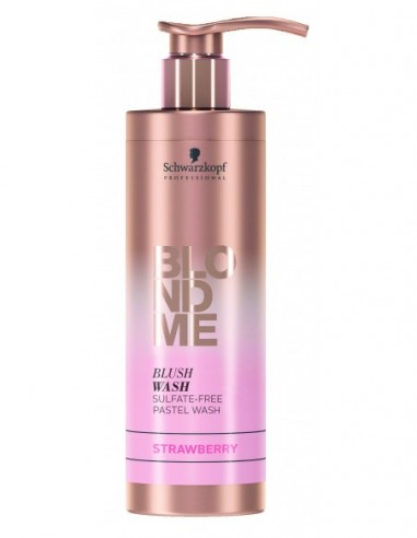 BlondMe Blush Wash - Strawberry sulfate-free pastel shampoo 250ml