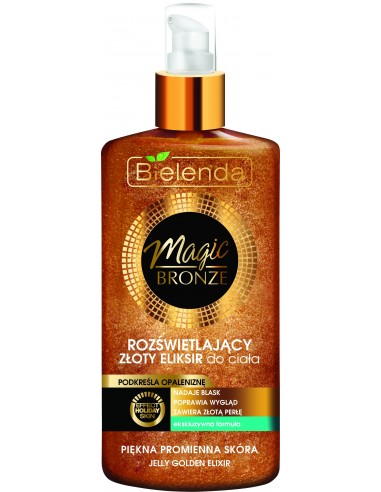 MAGIC BRONZE Eliksīrs ķermenim, ar mirdzumu, dzintars/pērle 150ml