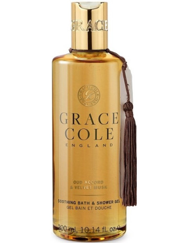 GRACE COLE Shower gel, Oud Accord / Velvet Musk 300ml