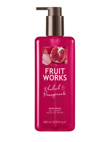 FRUIT WORKS Hand Wash Rhubarb & Pomegranate 500ml