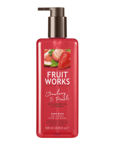 FRUIT WORKS Liquid soap, strawberry/pomelo 500ml