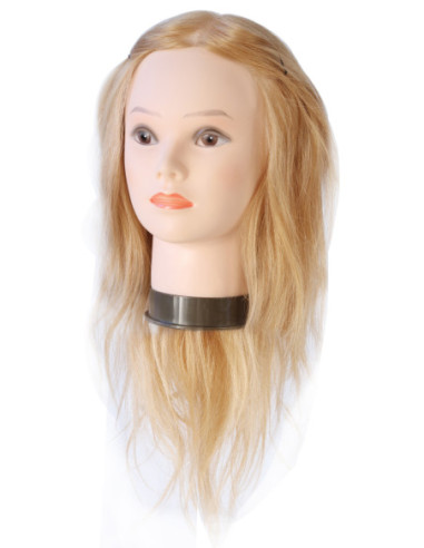 Manekena galva JULIA, 100% dabīgi, blondi, 40-45cm k