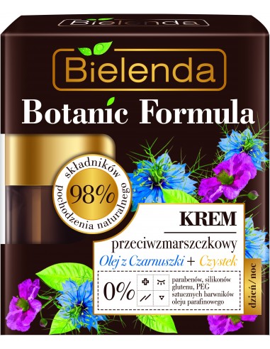 BOTANIC FORMULA Krēms, pretgrumbu, dienas/nakts, ķimenes+kalna roze 50ml