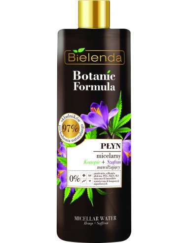 BOTANIC FORMULA Micelārais ūdens kaņepe+safrāns 500ml