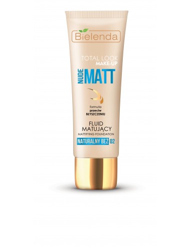 TOTAL LOOK MAKE-UP NUDE MATT Fluīds tonējošs, matējošs Nr.2 30g