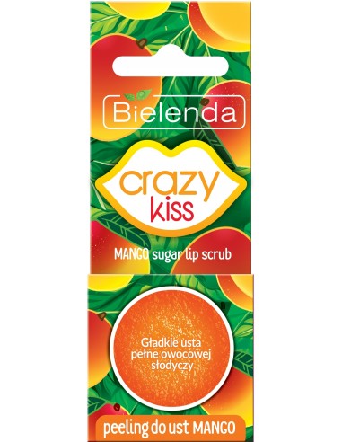 CRAZY KISS Scrub for lips, sugar, mango 15g