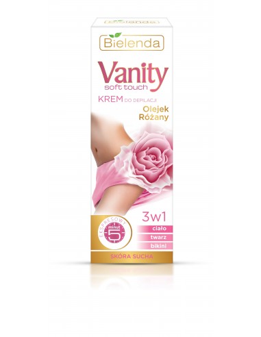 VANITY Hair removal cream for dry skin, rose 100ml