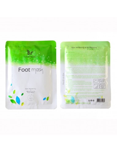 Foot mask, socks, moisturizing, lightening 16 ml * 2 / pack.