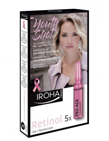 IROHA Ampoules, anti-aging, with retinol for normal / dry skin 5pcs