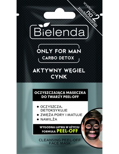 OFM CARBO DETOX Mask for face, cleansing, peel-off, male 2x5g