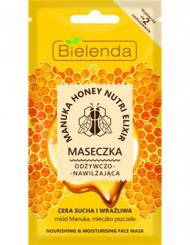 MANUKA HONEY Maska sejai, mitrinoša, barojoša, sausai/jutīgai ādai 8g