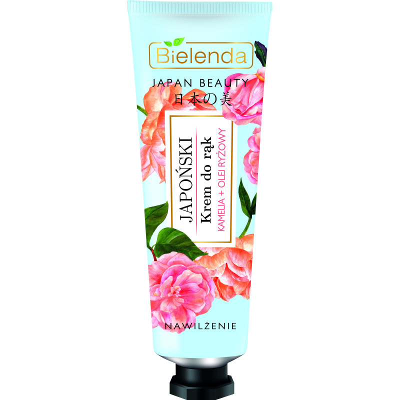 JAPAN BEAUTY Hand cream, smoothing, camellia / rice oil 50ml