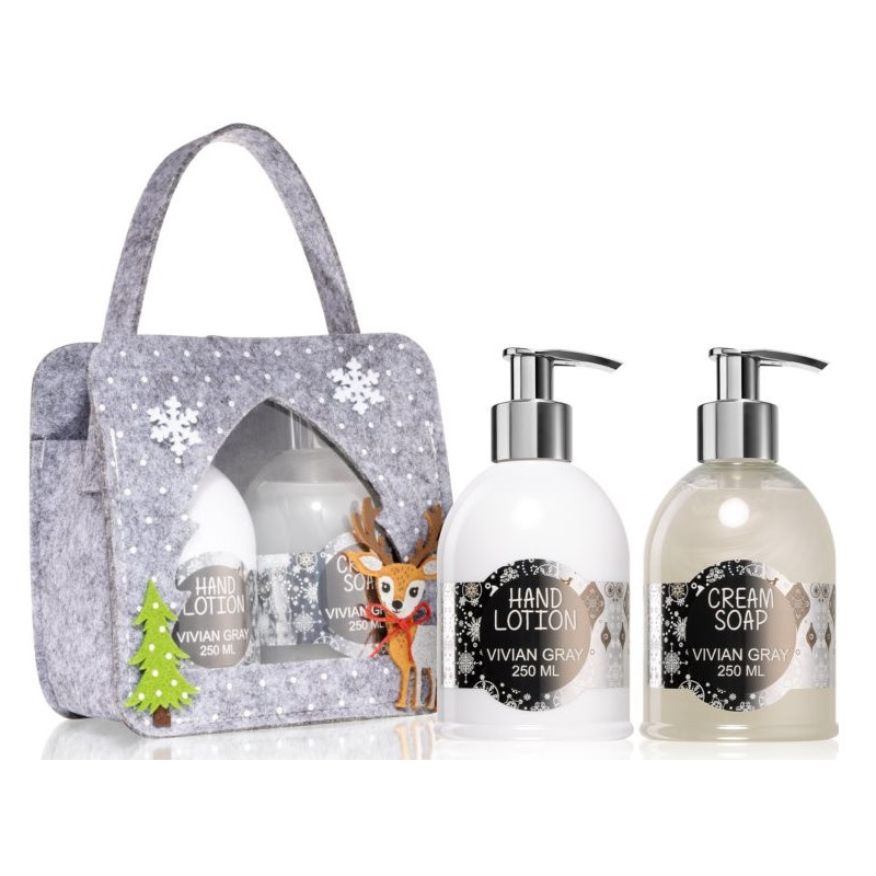 Silver Christmas Cream Soap & Hand Lotion 2*250ml