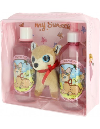 My Sweetie Melody Kit of shower gel + soap, creamy + toy 2x250ml